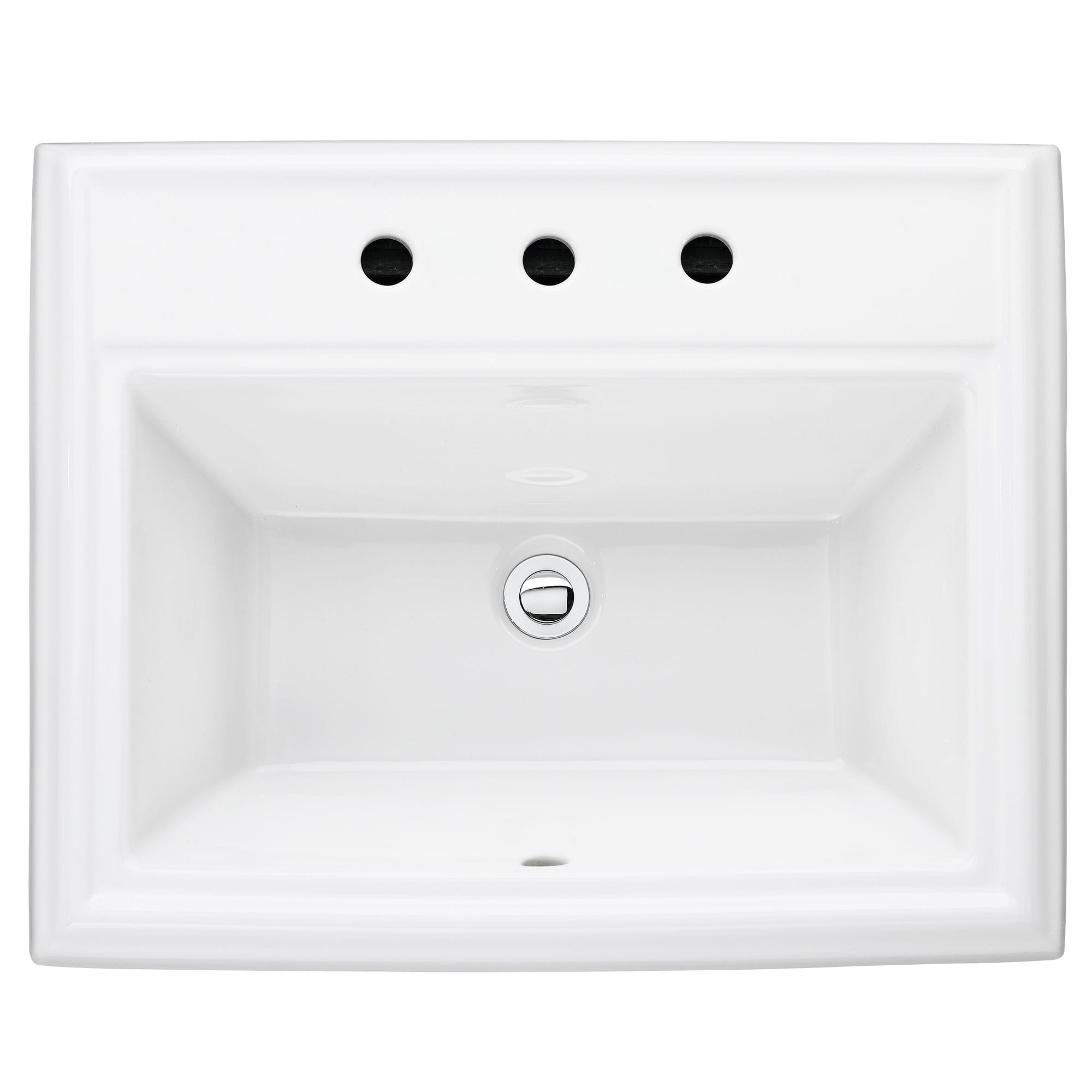 Town Square Countertop Sink 8 in Centers WHITE
